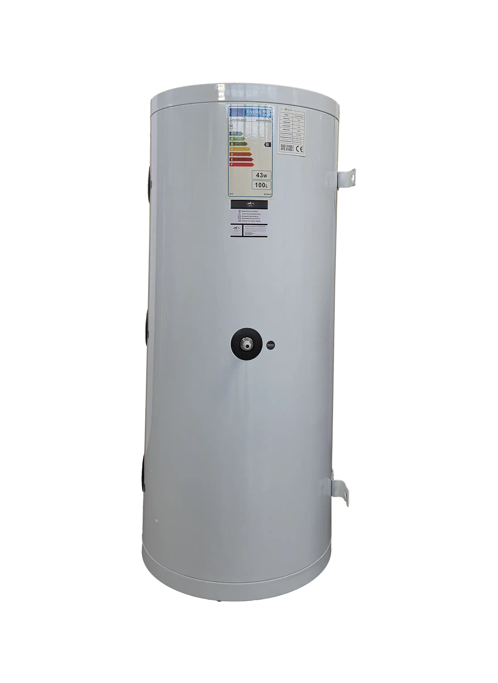 ALPS EXCLUSIVE AE-00100-BT(V2) - Edelstahl-Pufferspeicher 100 l