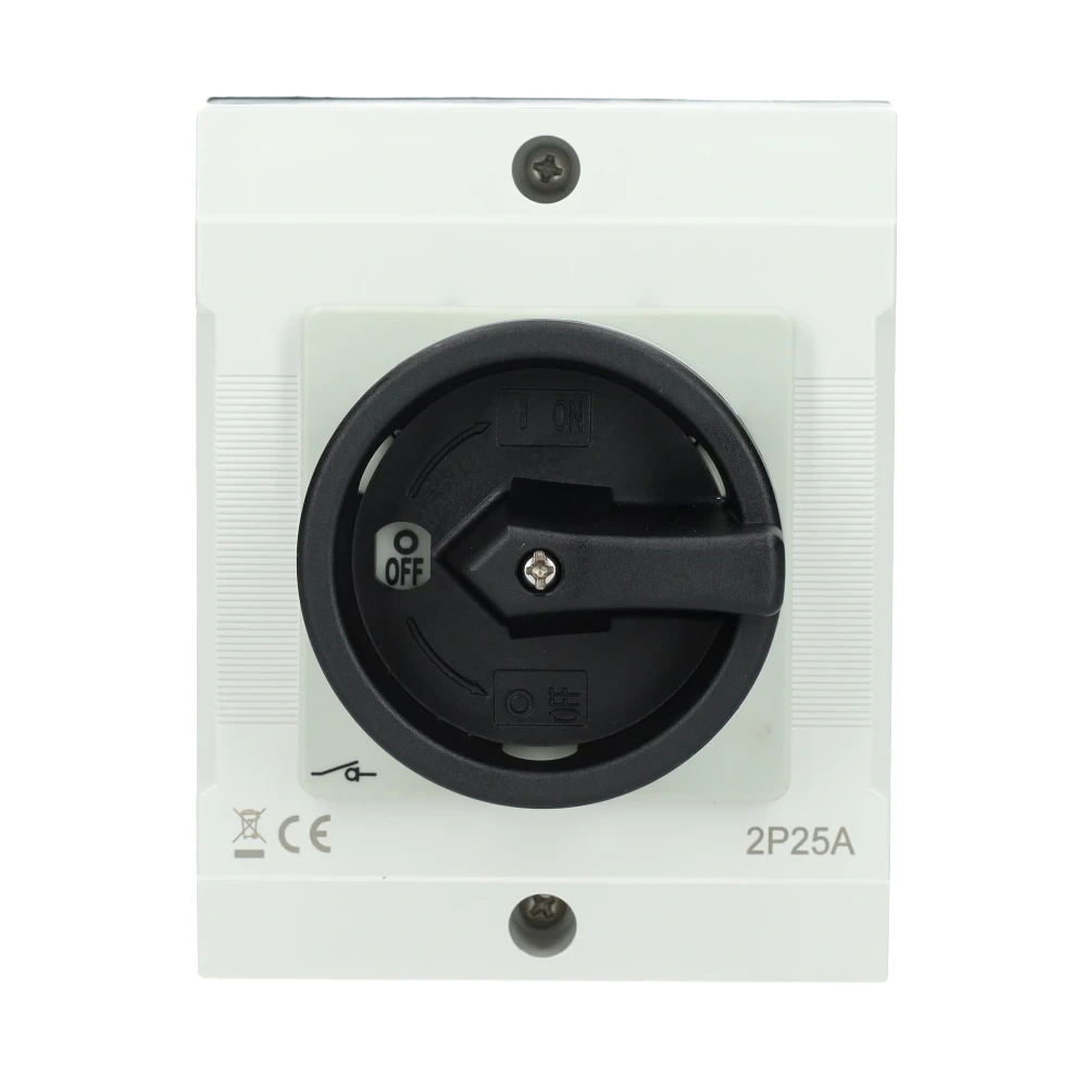 85013002 - EMAT - Arbeitsschalter Schwarz (2P 25A)