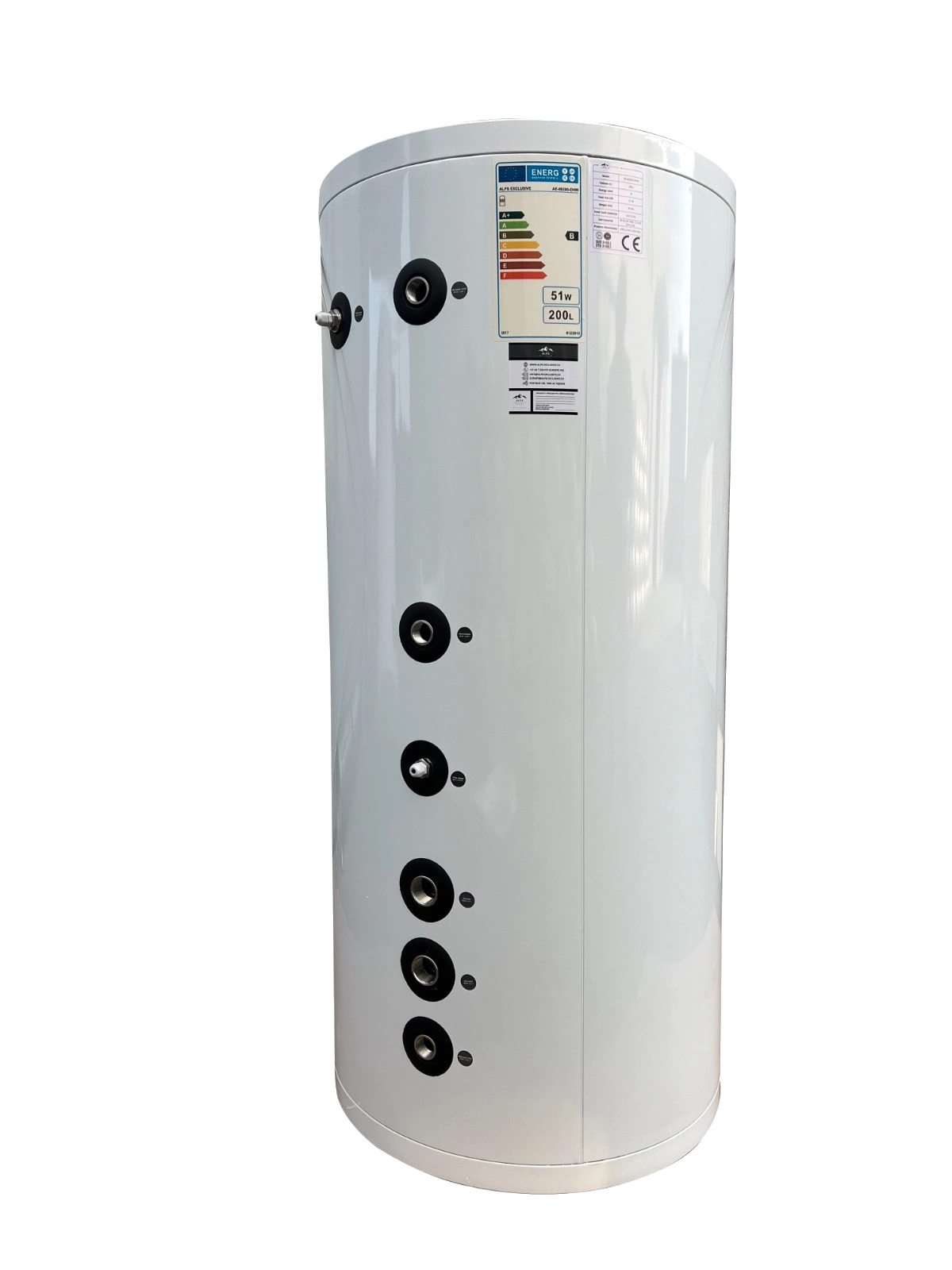 ALPS EXCLUSIVE AE-00200-DHW - Edelstahl-Warmwasserboiler (200L)