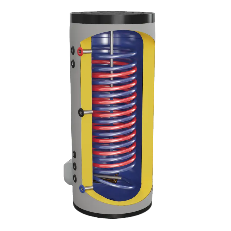 Eldom FV20060S21 - Warmwasserspeicher mit 2 Wärmetauschern (200L)