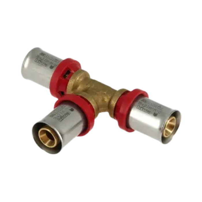 BONFIX 2000505 - Messing Press T-Stück (16 x 16 x 16 mm)