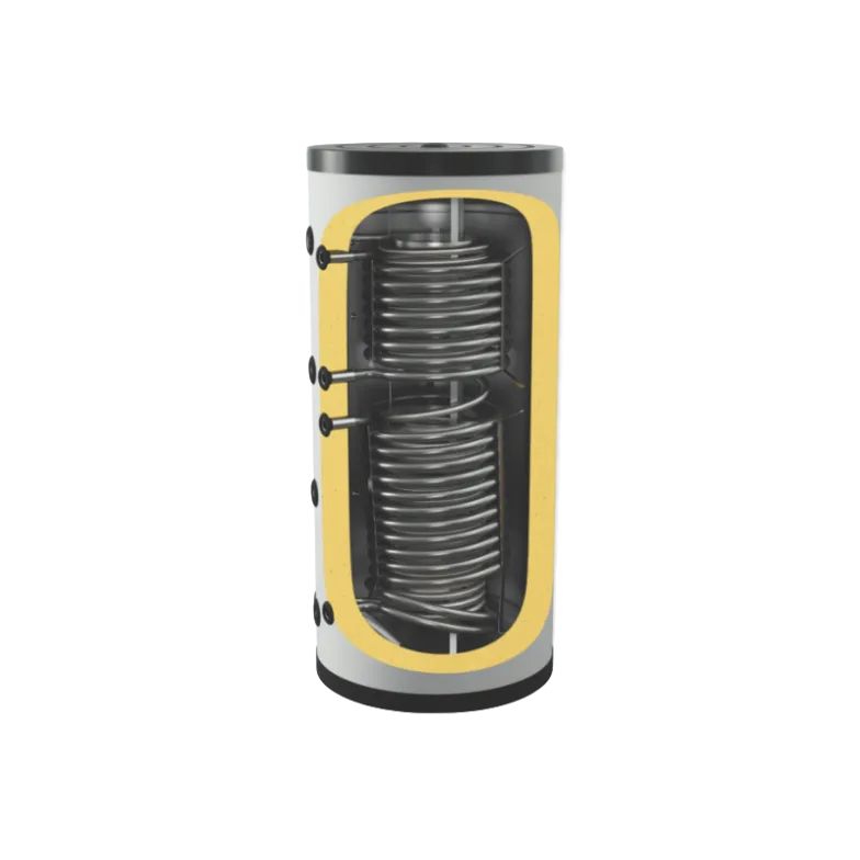 Eldom BCWS2 500K80 - Pufferspeicher mit Warmwasserspirale und 2 Wärmetauschern (500L)
