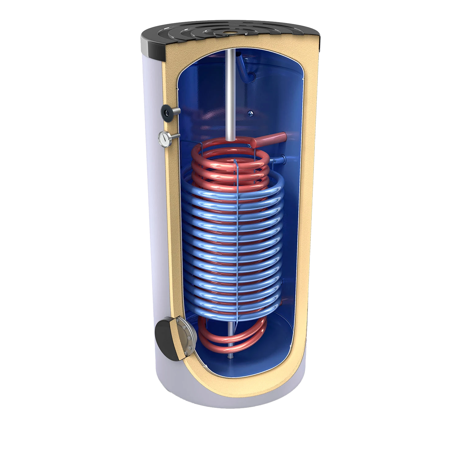 Tesy EV12S17S50075 - Warmwasserspeicher (indirekt) mit zwei Wärmetauschern (500 L)