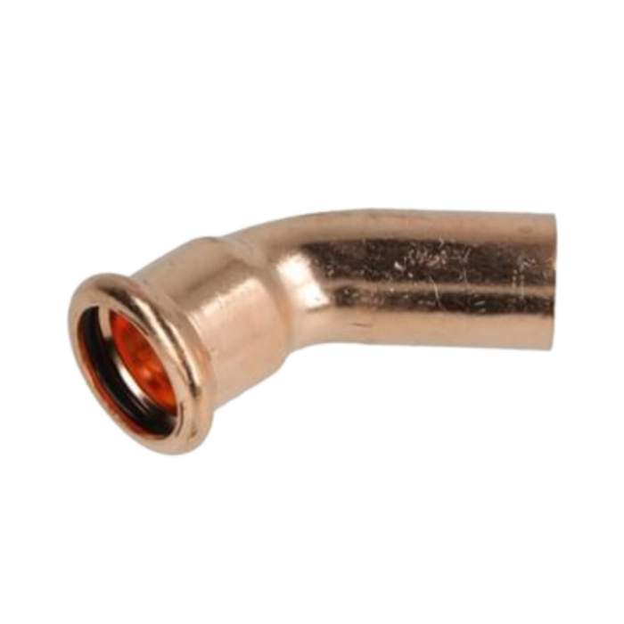 OEG 802009038 - Kupfer Pressfitting Verlängerung 45° Bogen M-Kontur (22 mm)