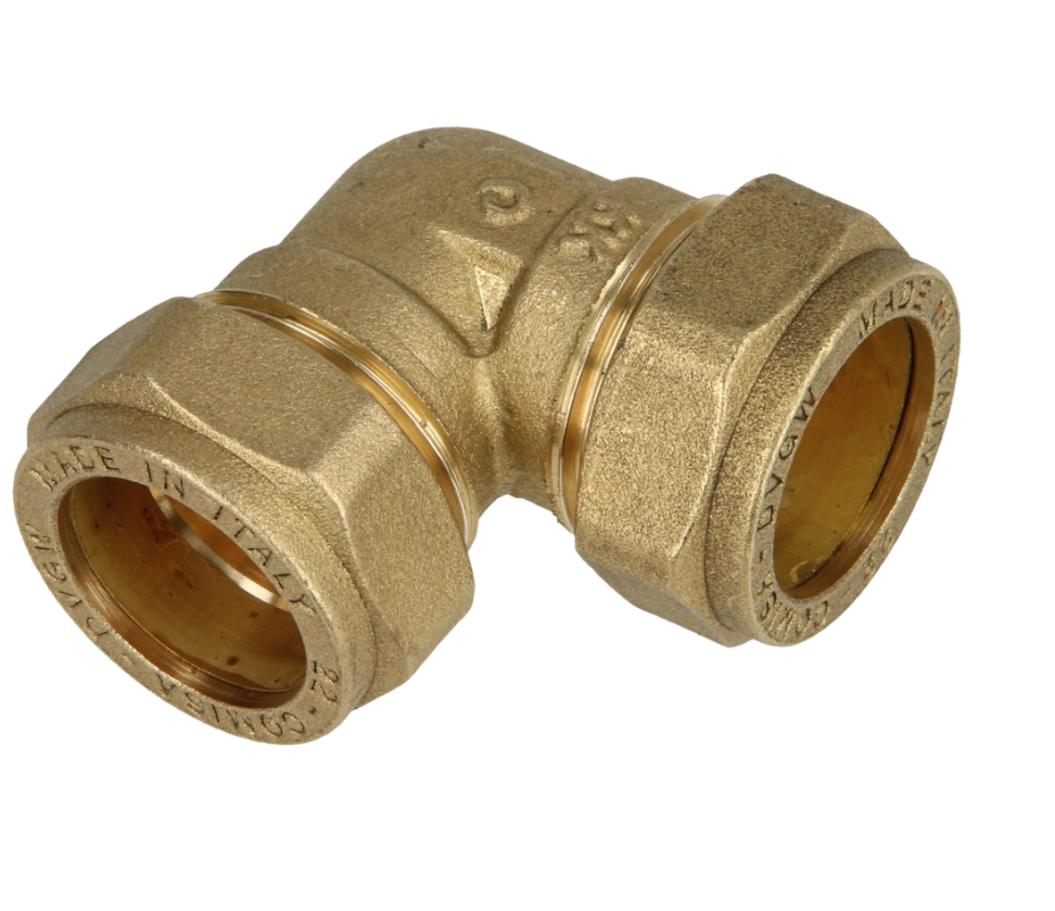 OEG 802016164 - Messing Klemmverschraubung Winkel 90° (12 mm)