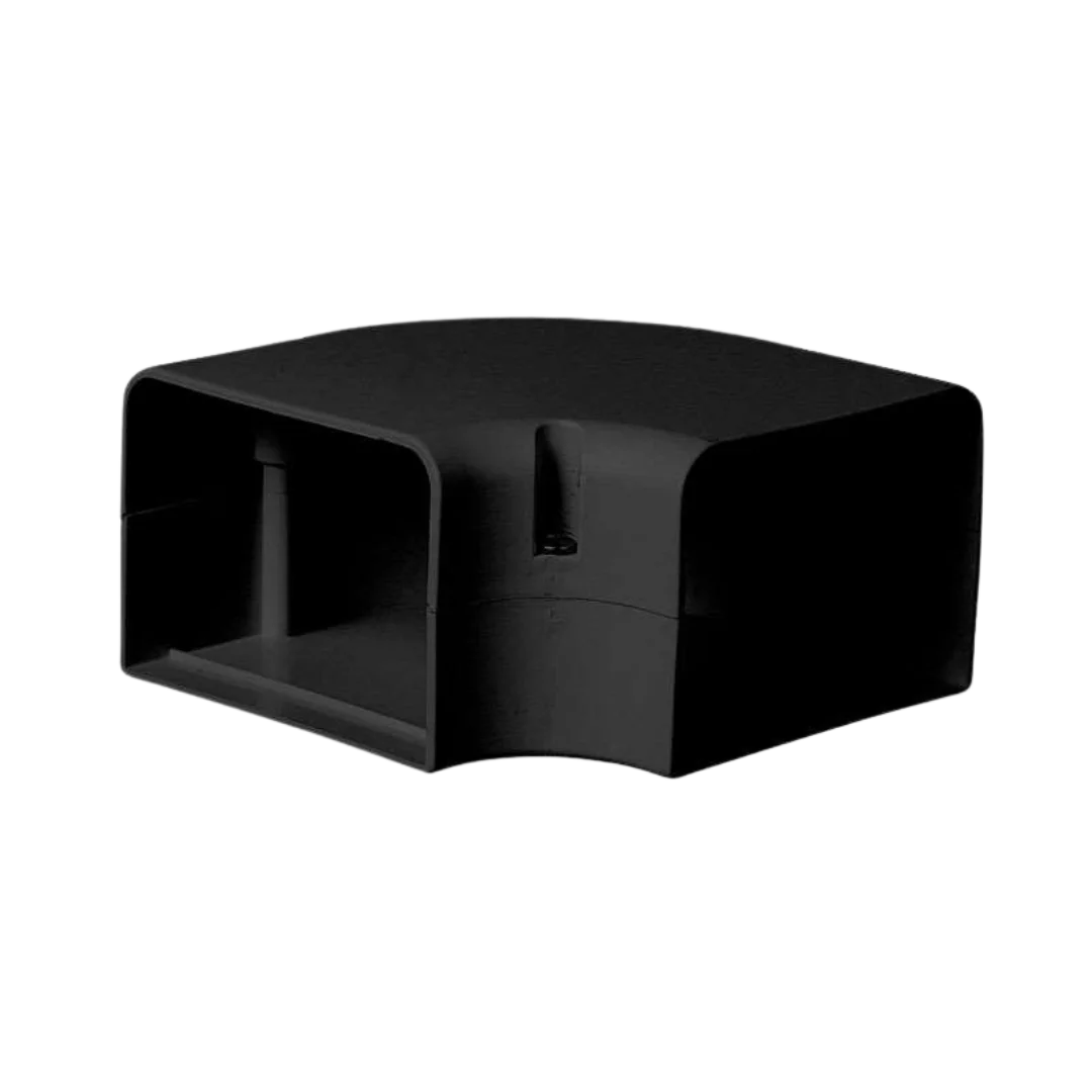 SpeediDuct Flachbogen 90° - 70 mm (Schwarz)