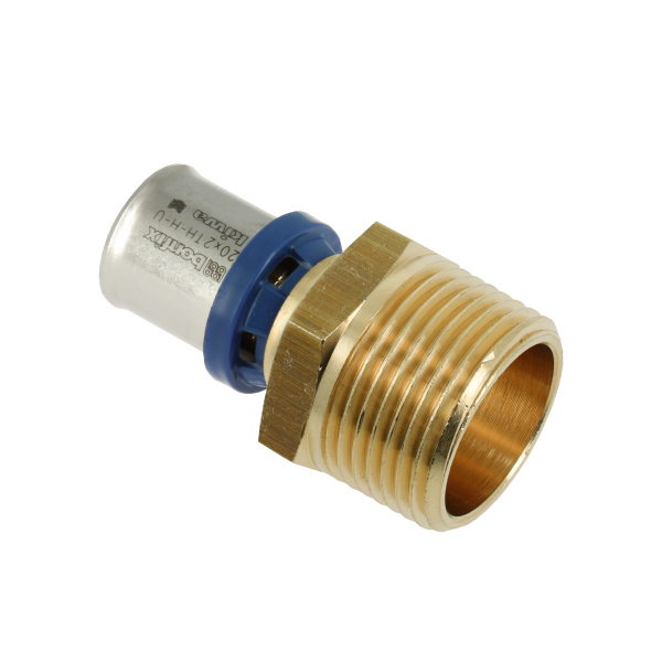BONFIX 2000264 - Messing Pressfitting gerade (20 x G 1