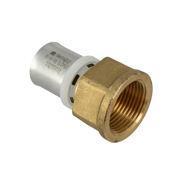 BONFIX 2000355 - Messing Pressfitting gerade (25 x G 1