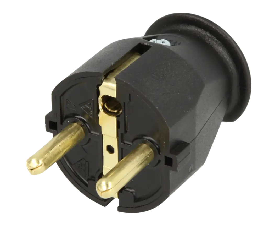 Kopp 719000252 - Schutzkontaktstecker schwarz