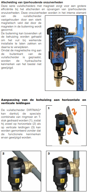 Caleffi 5453 DIRTMAG® - Magnetischer Schlammabscheider Klemm DN 25 (28 mm)